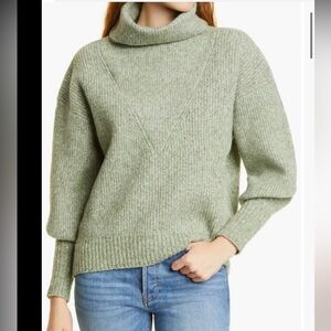 Ted baker CCHLOE wool blend turtleneck HIGH NECK SWEATER MID YELLOW $260 NWT